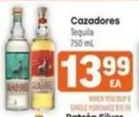 Tony’s Fresh Market Cazadores Tequila offer