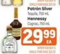 Tony’s Fresh Market Patrón Silver Tequila offer