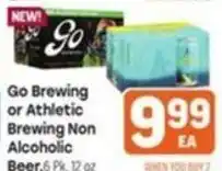 Tony’s Fresh Market Go Brewing or Athletic Brewing Non Alcoholic Beer offer
