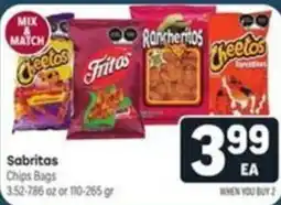 Tony’s Fresh Market Sabritas Chips Bags offer