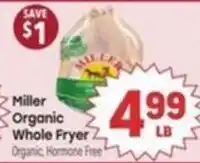 Tony’s Fresh Market Miller Organic Whole Fryer offer