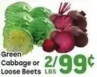 Tony’s Fresh Market Green Cabbage or Loose Beets offer