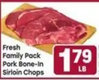 Tony’s Fresh Market Fresh Family Pack Pork Bone-In Sirloin Chops offer