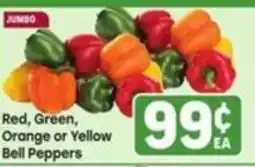 Tony’s Fresh Market Jumbo Red, Green, Orange or Yellow Bell Peppers offer