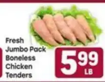 Tony’s Fresh Market Fresh Jumbo Pack Boneless Chicken Tenders offer