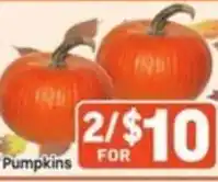 Tony’s Fresh Market Pumpkins offer