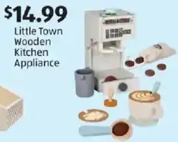 Aldi Little Town Wooden Kitchen Appliance offer