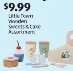 Aldi Little Town Wooden Sweets & Cake Assortment offer