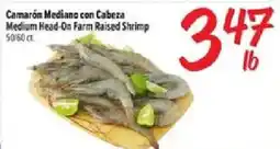 Fiesta Mart Medium Head-On Farm Raised Shrimp offer