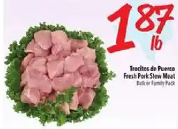 Fiesta Mart Trocitos de Puerco Fresh Pork Stew Meat offer