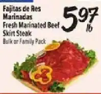 Fiesta Mart Fajitas de Res Marinadas Fresh Marinated Beef Skirt Steak offer
