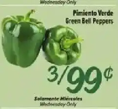 Fiesta Mart Pimiento Verde Green Bell Peppers offer