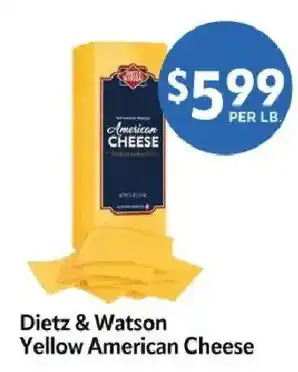 Dietz & Watson Yellow American Cheese