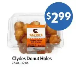 Homeland Market Clyde's Donut Holes offer