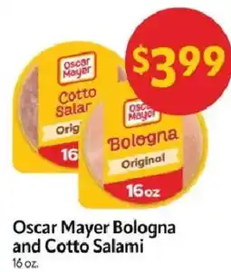 Homeland Market Oscar Mayer Bologna and Cotto Salami offer