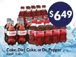 Homeland Market Coke, Diet Coke, or Dr. Pepper offer
