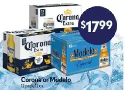 Homeland Market Corona or Modelo offer