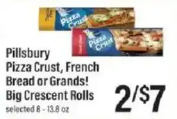 Lowes Foods Pillsbury pizza crust, french bread or grands! big crescent rolls offer