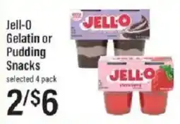 Lowes Foods Jell-o gelatin or pudding snacks offer
