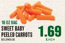 Lowes Foods Bolthouse sweet baby peeled carrots offer