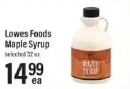 Lowes Foods Lowes Foods Maple Syrup offer