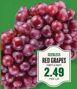 Lowes Foods Seedless red grapes offer