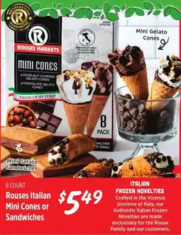 Rouses Rouses Italian Mini Cones or Sandwiches offer