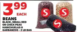Sedano's Beans Black, Small Red or Chick Peas offer