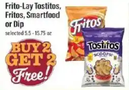 Lowes Foods Frito-Lay Tostitos, Fritos, Smartfood or Dip offer