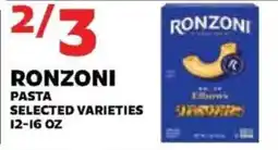 Sedano's Ronzoni pasta offer