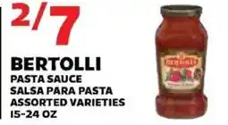 Sedano's Bertolli pasta sauce offer