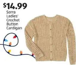 Aldi Serra ladies' crochet button cardigan offer
