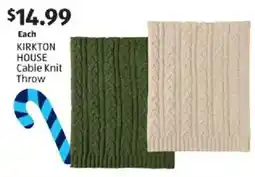 Aldi Kirkton House Cable Knit Throw offer