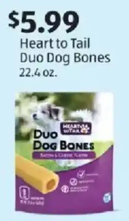 Aldi Heart To Tail Duo Dog Bones offer