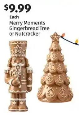 Aldi Merry Moments Gingerbread Tree or Nutcracker offer