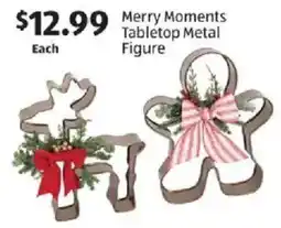 Aldi Merry Moments Tabletop Metal Figure offer