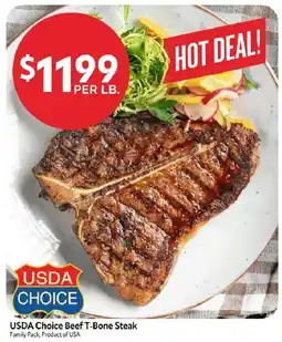 Homeland Market Usda Choice Beef T-Bone Steak offer