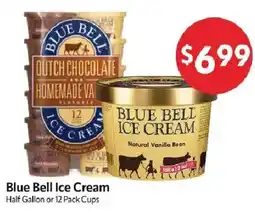 Homeland Market Blue Bell Ice Cream offer