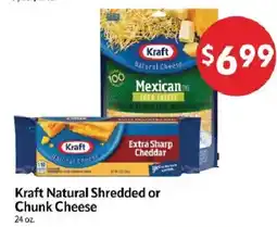 Homeland Market Kraft natural shredded or chunk cheese offer