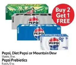Homeland Market Pepsi, Diet Pepsi or Mountain Dew offer