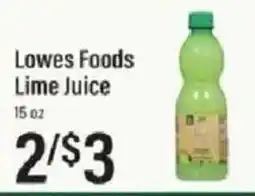 Lowes Foods Lowes Foods Lime Juice offer
