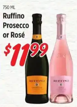 Rouses Ruffino Prosecco or Rosé offer