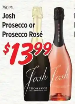 Rouses Josh Prosecco or Prosecco Rosé offer