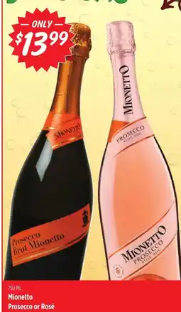 Rouses Mionetto Prosecco or Rosé offer
