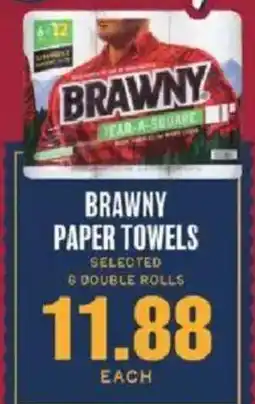 Lowes Foods Brawny paper towels offer