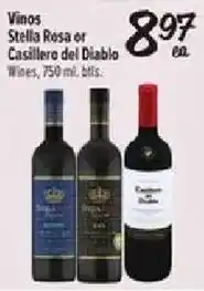 Vinos Stella Rosa or Castillero del Diablo