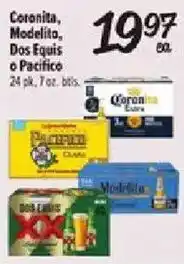 Fiesta Mart Coronita, Modelito, Dos Equis or Pacifico offer