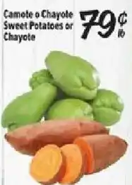 Fiesta Mart Camote or Chayote Sweet Potatoes or Chayote offer