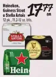 Fiesta Mart Heineken, Guinness Stout or Stella Artois offer