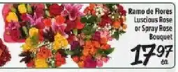 Fiesta Mart Ramo de Flores Luscious Rose or Spray Rose Bouquet offer
